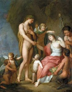 Die Hochzeit Von Bacchus Und Ariadne Auf Der Insel Naxos Im Agaischen Meer