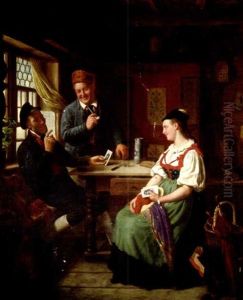 Stubeninterieur Im Schwarzwald by Johann Baptist Tuttine