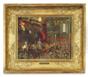 Tsar Nicholas Ii Of Russia's Coronation In The Uspenski Cathedral In Moscow May 26 1896