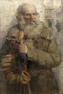 Portrait Of An Old Man by Ivan Ivanovitch Tvoroshnikov