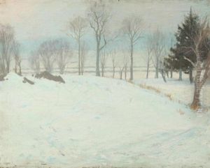 Snow Scene Near Greenwich, Connecticut, Fairfield, County by John Henry Twachtman