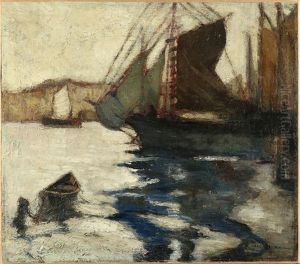 Harbor With Boats by John Henry Twachtman