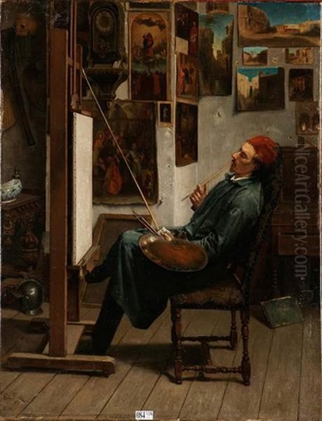 Le Peintre Dans Son Atelier - view 1