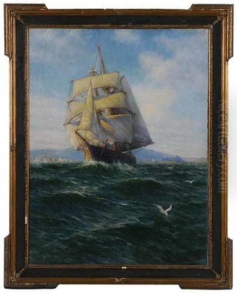 Schooner In Full Sail - view 1