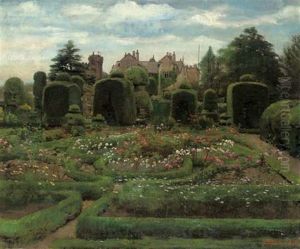 The Topiary Gardens, Levens Hall, Cumbria by Walter Frederick Roofe Tyndale