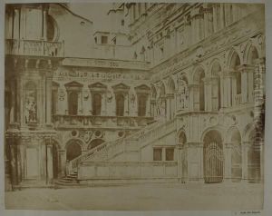 Venise, Scala Dei Giganti by Domenico Bresolin
