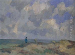 Schafer Auf Der Hessischen Weide by Otto Ubbelohde
