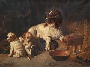 Tispe Med Valper by Karl Kristian Uchermann