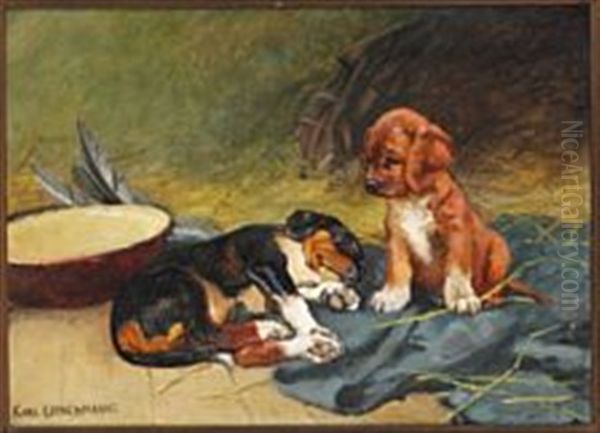 Two Small Puppies - view 1
