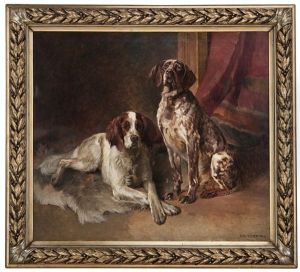Two Dogs by Karl Kristian Uchermann