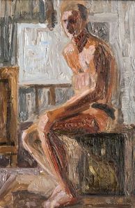 Self Portrait As Model by Justus Uder