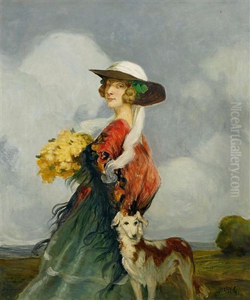 Bildnis Einer Dame Mit Hund - view 1