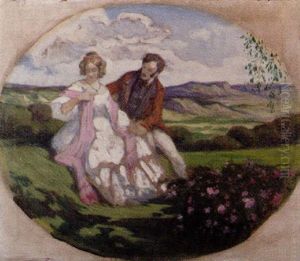 Lady And Gentleman In A Landscape Lady And Gentleman In A Landscape