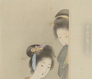Peony And Sisters by Shoen Uemura