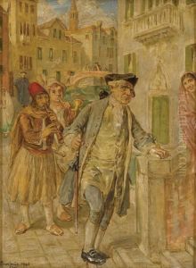 Scena Veneziana by Vittorio Emanuele Bressanin