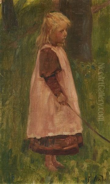 Little Girl With Trees - view 1