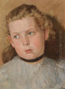 Portrait Of A Girl With Black Choker