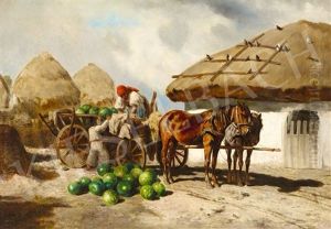After Melone Harvest by Ferenc Ujhazy