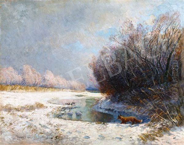 Brook-side In Winter - view 1