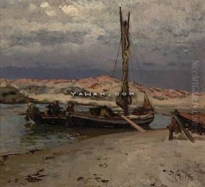 Fiskere Ved Stranden Fiskere Ved Stranden