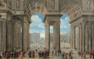 Personnages Sous Les Arcades