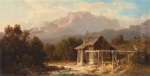 In The Alpine Foothills by Hugo Ullik