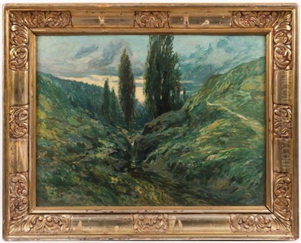 Valley With Poplars - view 1