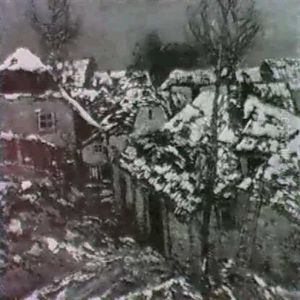 Tauwetter In Einem Bauerndorf