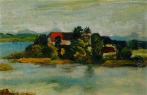Chiemsee Mit Fraueninsel by Curt Ullrich