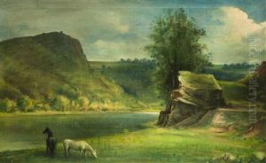 Landschaft Mit Fluss by Bohumil Ullrych