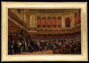 Thiers Salue Du Titre De Liberatuer Du Territoire A La Chambre Des Deputes, Le 16 Juin 1877 by Benjamin Ulmann