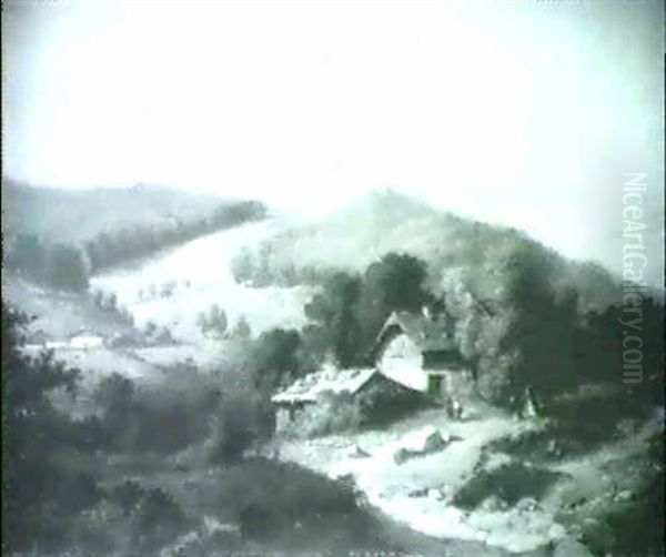 Gebirglandschaft Mit Bauernhof - view 1
