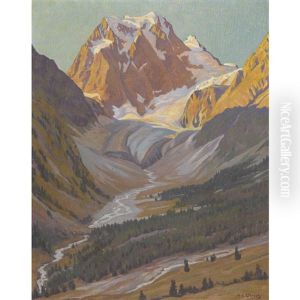 Der Mont Colon Bei Arolla by Hans Casper Ulrich