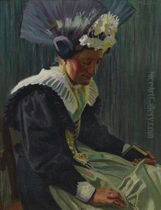 Appenzeller Braut In Festtagstracht by Hans Casper Ulrich
