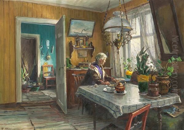 Woman In Interior - view 1