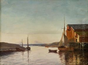Fiskevaer I Ettermiddagslys Fiskevaer I Ettermiddagslys