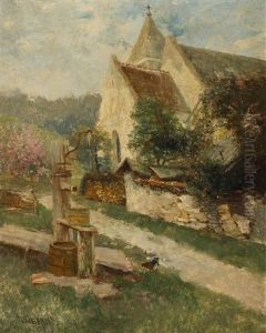 Ziehbrunnen Vor Der Kapelle by Paul Unbereit