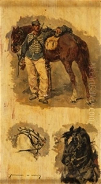 Estudio De Militar Y Caballos - view 1