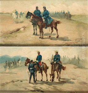 Militares De Caballeria (+ El Mando De Caballeria; Pair) by Marcelino Unceta Y Lopez