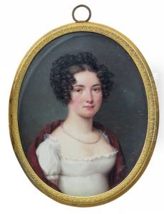 Portrait Miniature Of Ida, Princess Zu Schaumburg-lippe