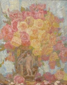 Stillleben Mit Rosenstraus Stillleben Mit Rosenstraus
