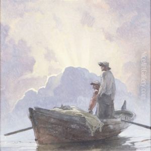 Fishermen by Ragnar Ungern