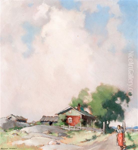 Summer Clouds Over The Cottage - view 1