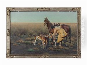 Cossack With Greyhounds At Askania-nova Cossack With Greyhounds At Askania-nova