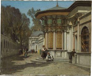 The Mausoleums Near The Sehzadebasi Mosque, Istanbul by Fabius Germain Brest