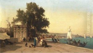 On The Bosphorus by Fabius Germain Brest