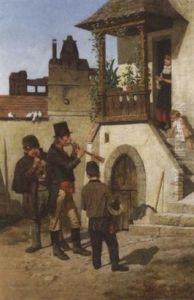 Drei Stadtmusikanten Beim Spiel Drei Stadtmusikanten Beim Spiel