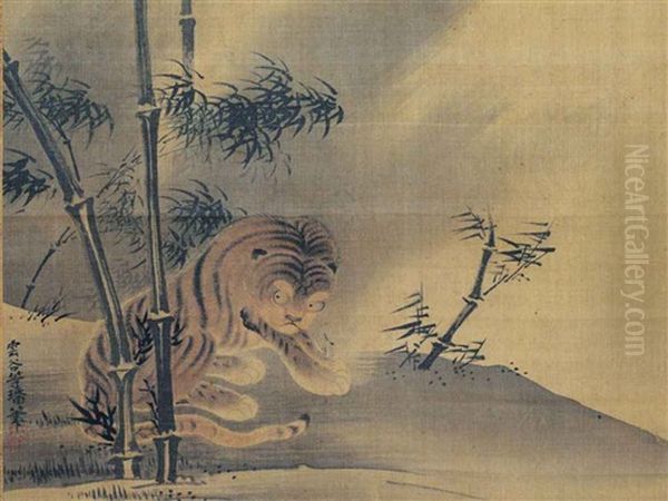 Tiger And Bamboo - view 1