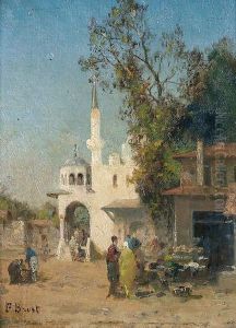 Eyoub Vers Constantinople by Fabius Germain Brest