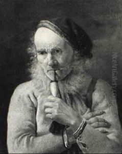 Portraet Af Gammel S+emand by Moritz Unna